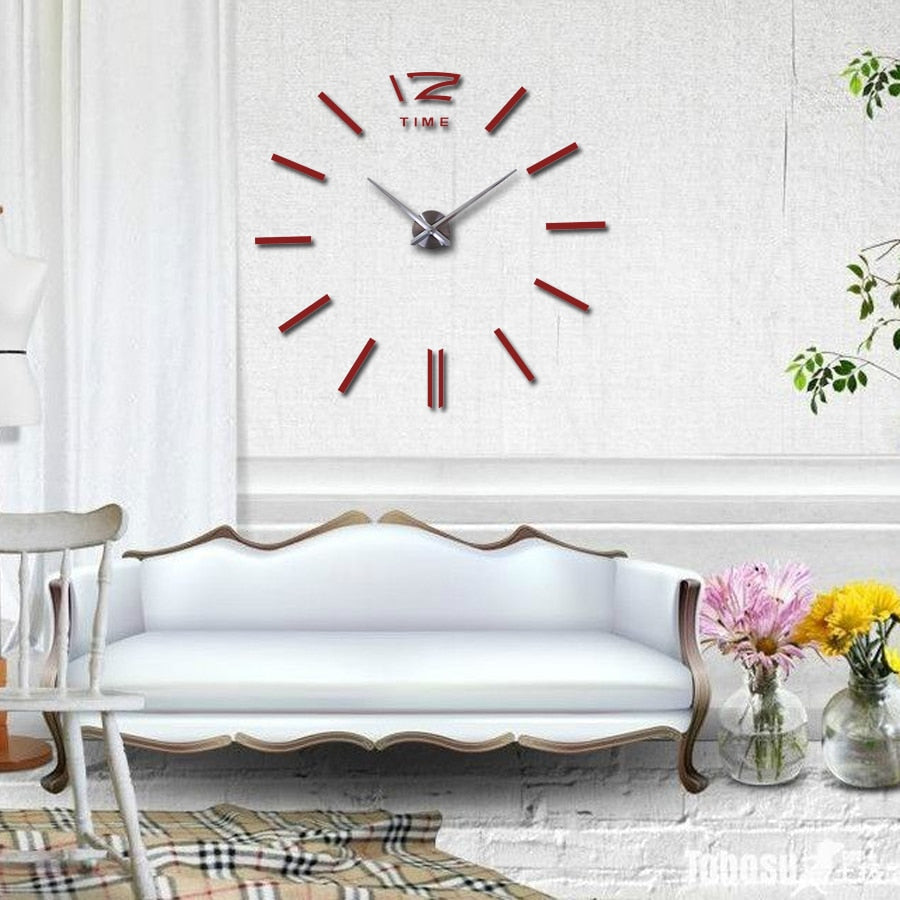 Aanpasbare Wandklok met Houndstooth - Uniek Design