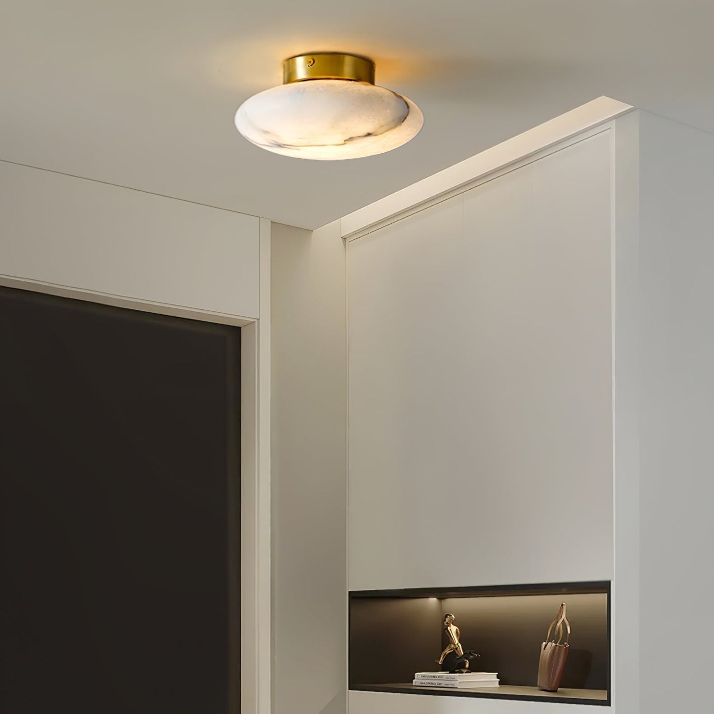 Albasten LED Tafellamp - Elegante Ovale Verlichting Inès