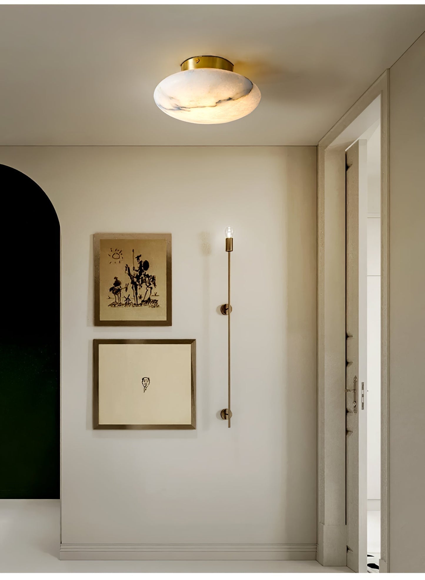 Albasten LED Tafellamp - Elegante Ovale Verlichting Inès