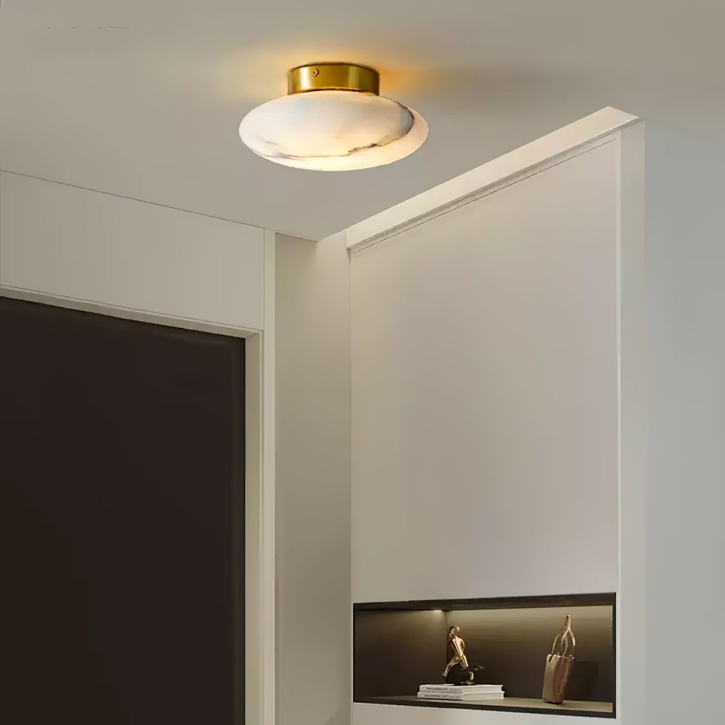 Albasten LED Tafellamp - Elegante Ovale Verlichting Inès