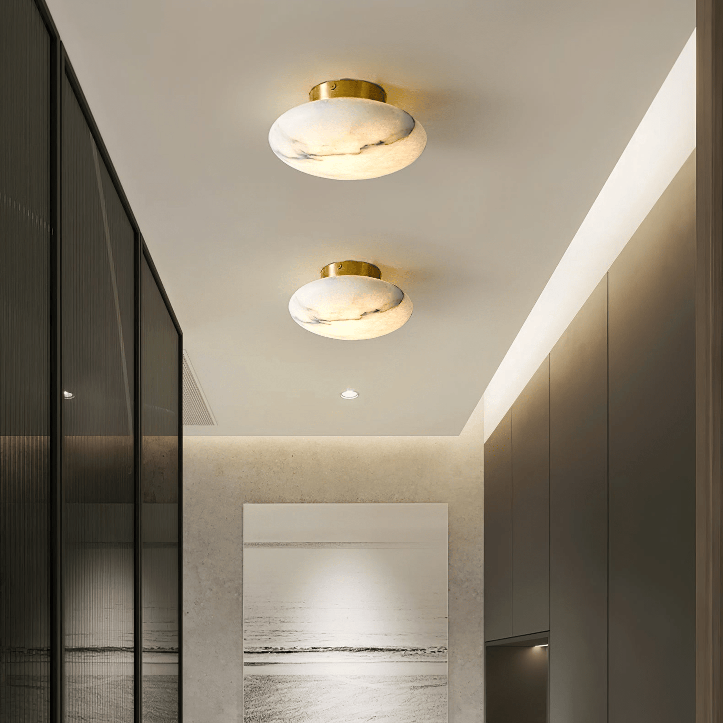 Albasten LED Tafellamp - Elegante Ovale Verlichting Inès