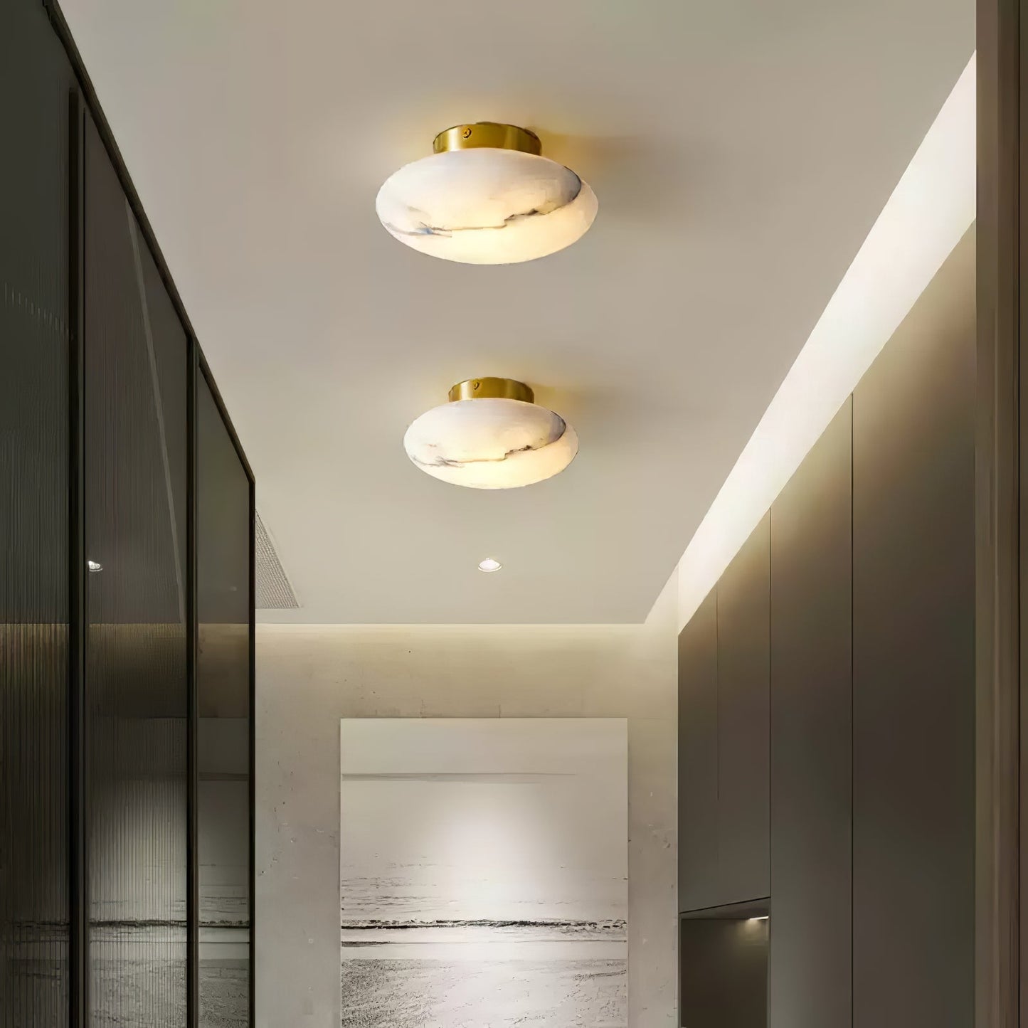 Albasten LED Tafellamp - Elegante Ovale Verlichting Inès