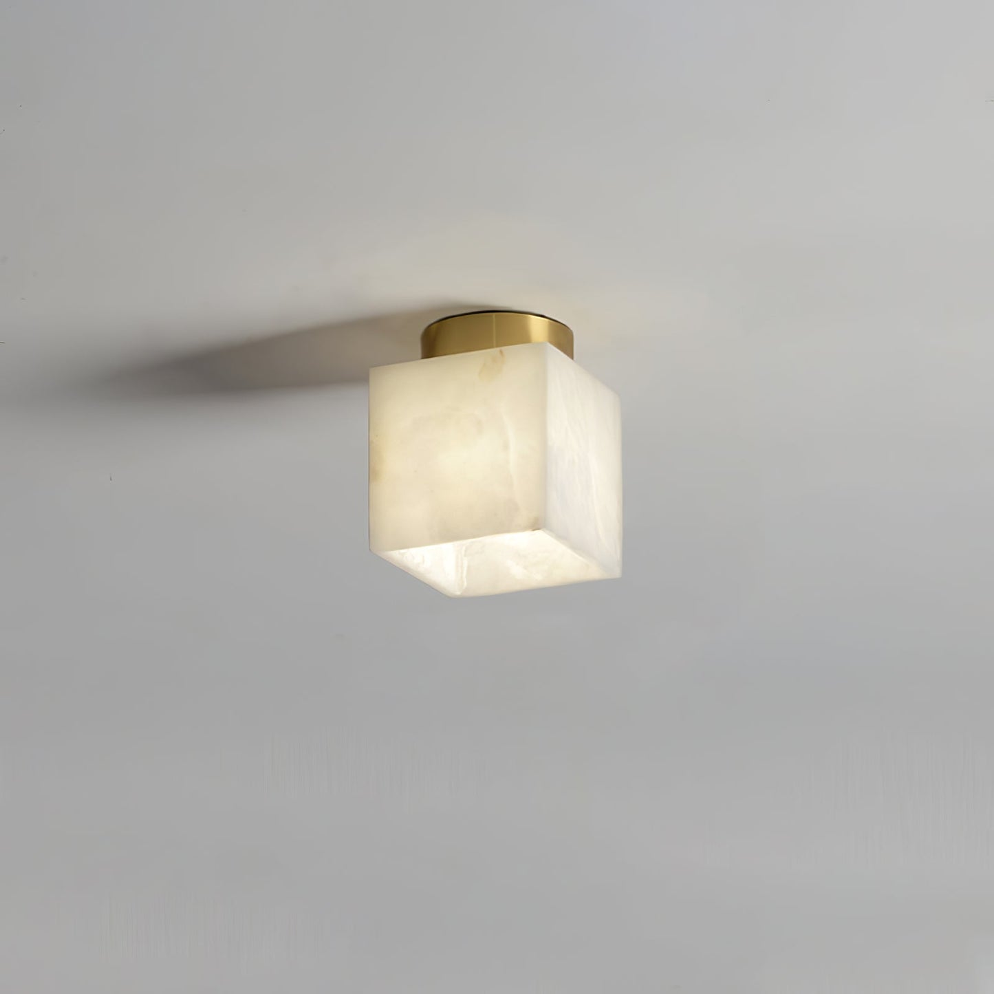 Albasten Plafondlamp met LED - Ilaria Lamp met Messing