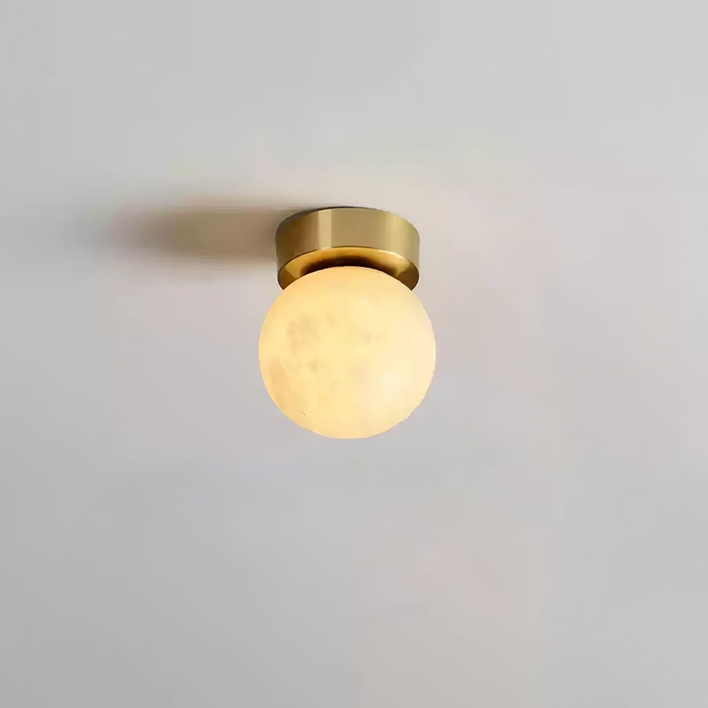 Albasten Plafondlamp met LED - Ilaria Lamp met Messing