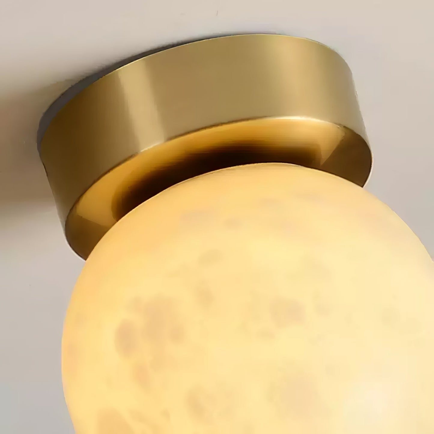 Albasten Plafondlamp met LED - Ilaria Lamp met Messing