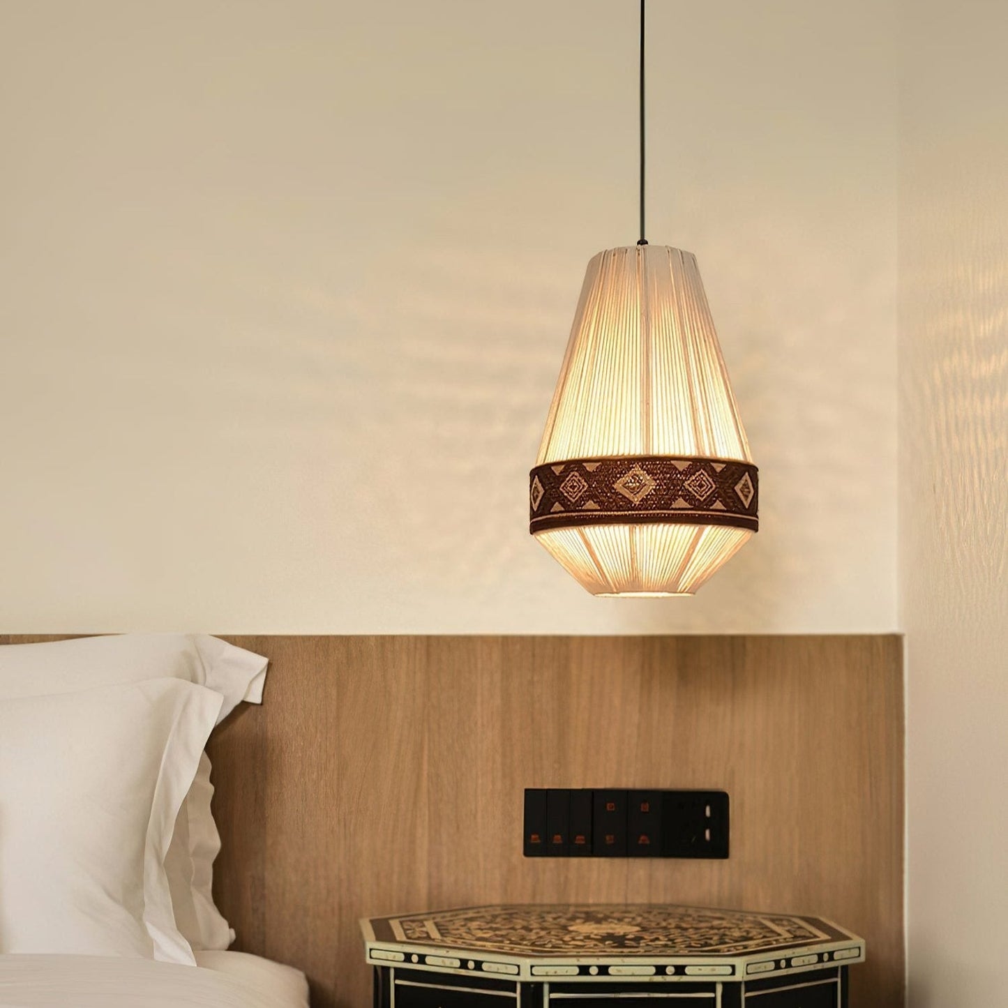 Geweven Hanglamp Verstelbare Hoogte - Juan Bohemian Lamp
