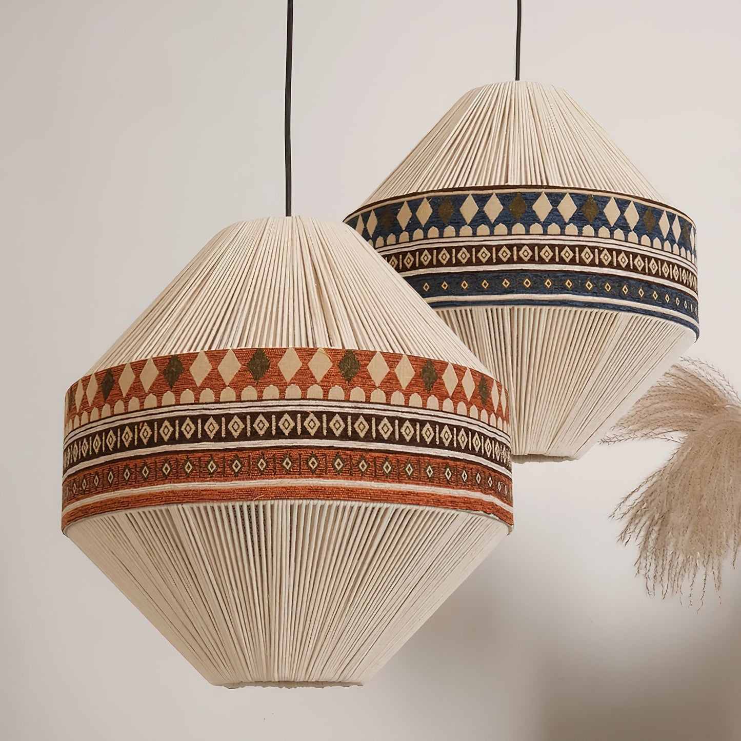 Geweven Hanglamp Verstelbare Hoogte - Juan Bohemian Lamp