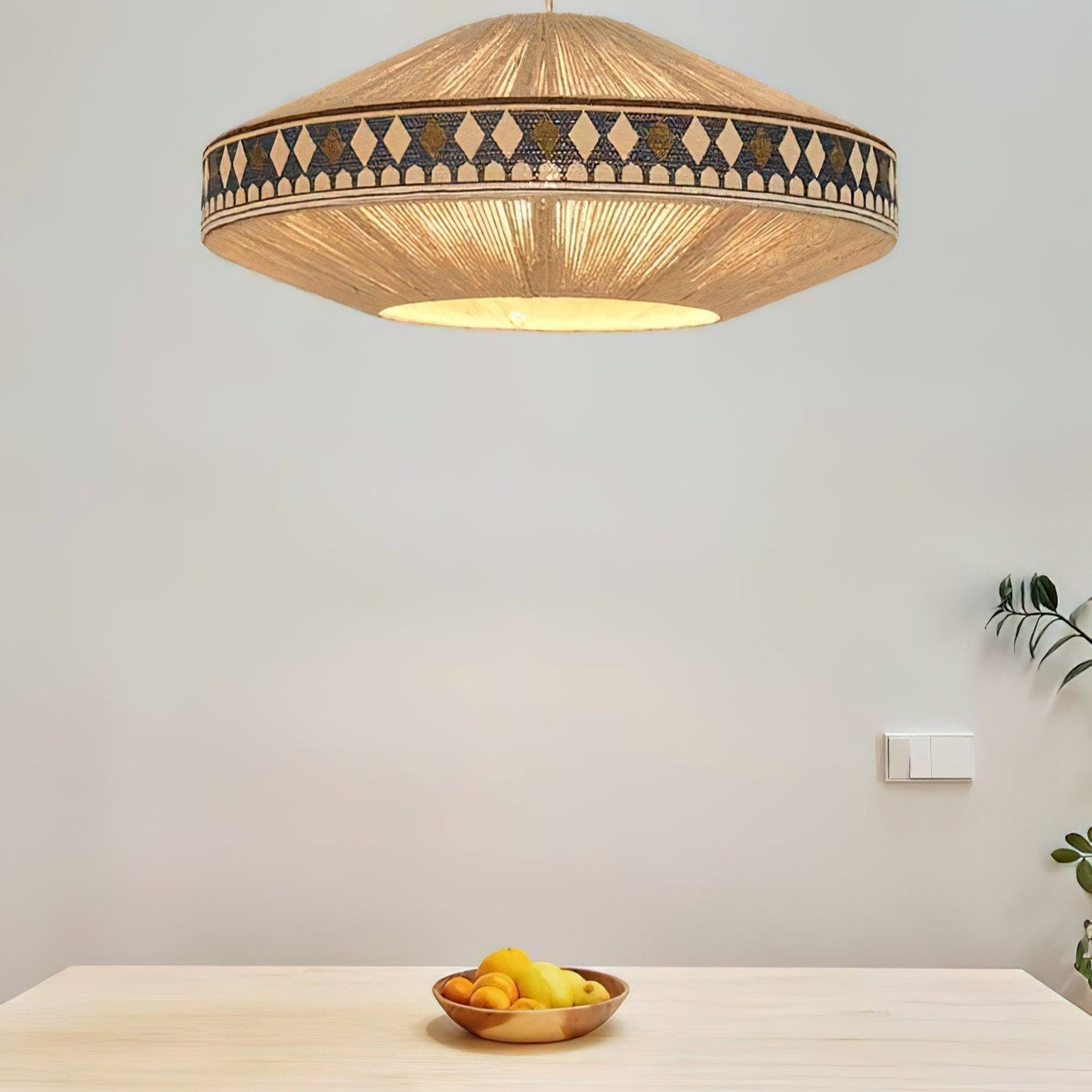 Geweven Hanglamp Verstelbare Hoogte - Juan Bohemian Lamp