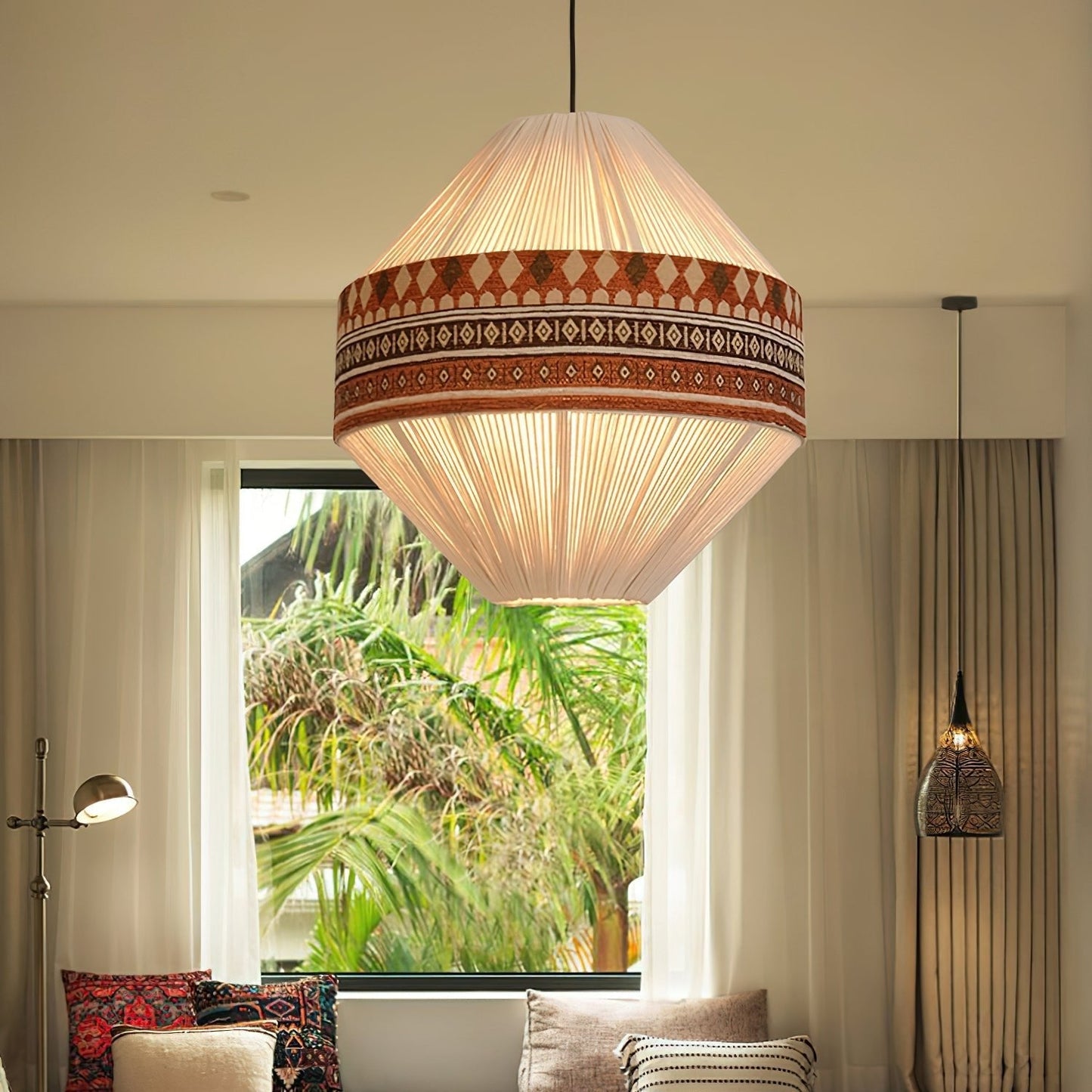 Geweven Hanglamp Verstelbare Hoogte - Juan Bohemian Lamp