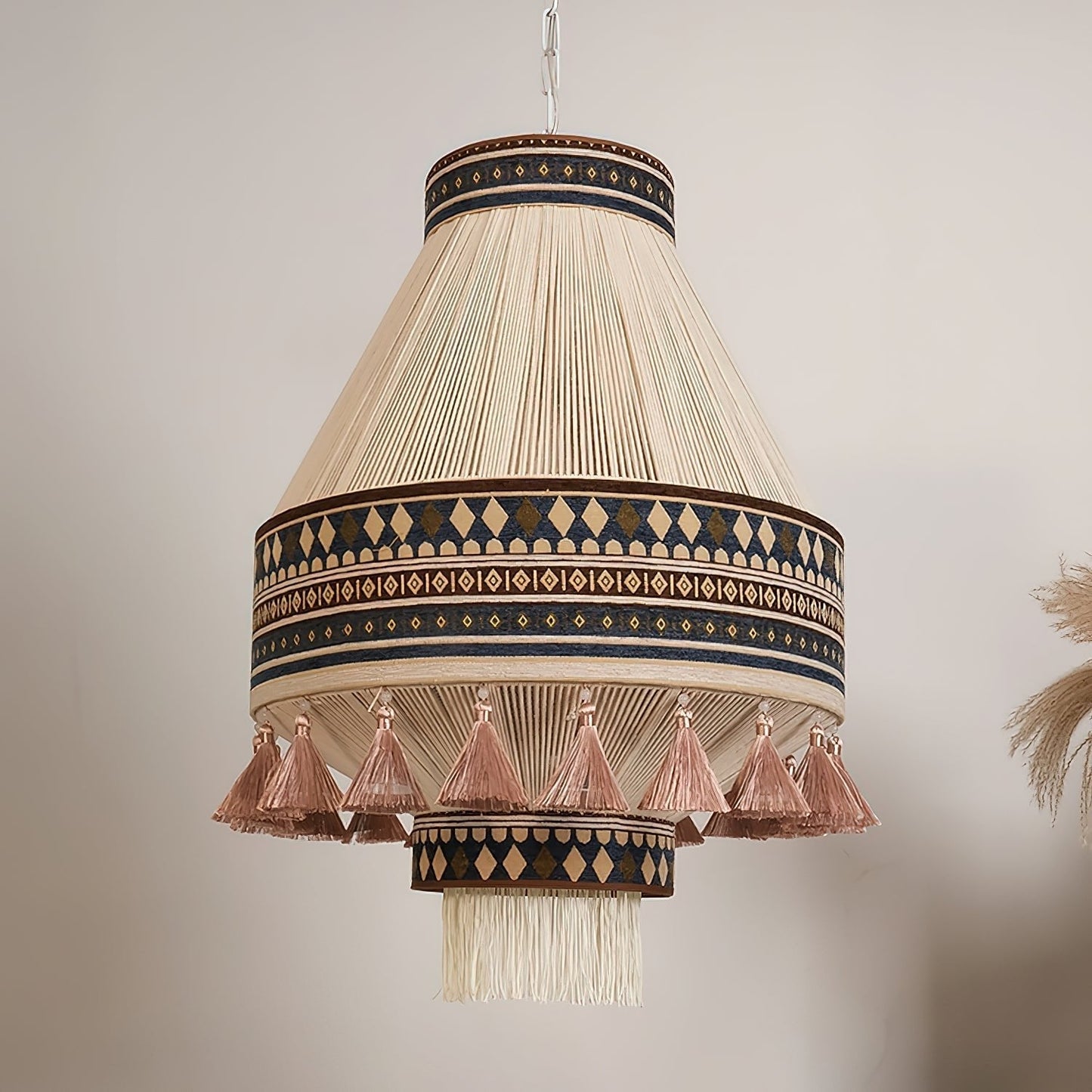 Geweven Hanglamp Verstelbare Hoogte - Juan Bohemian Lamp