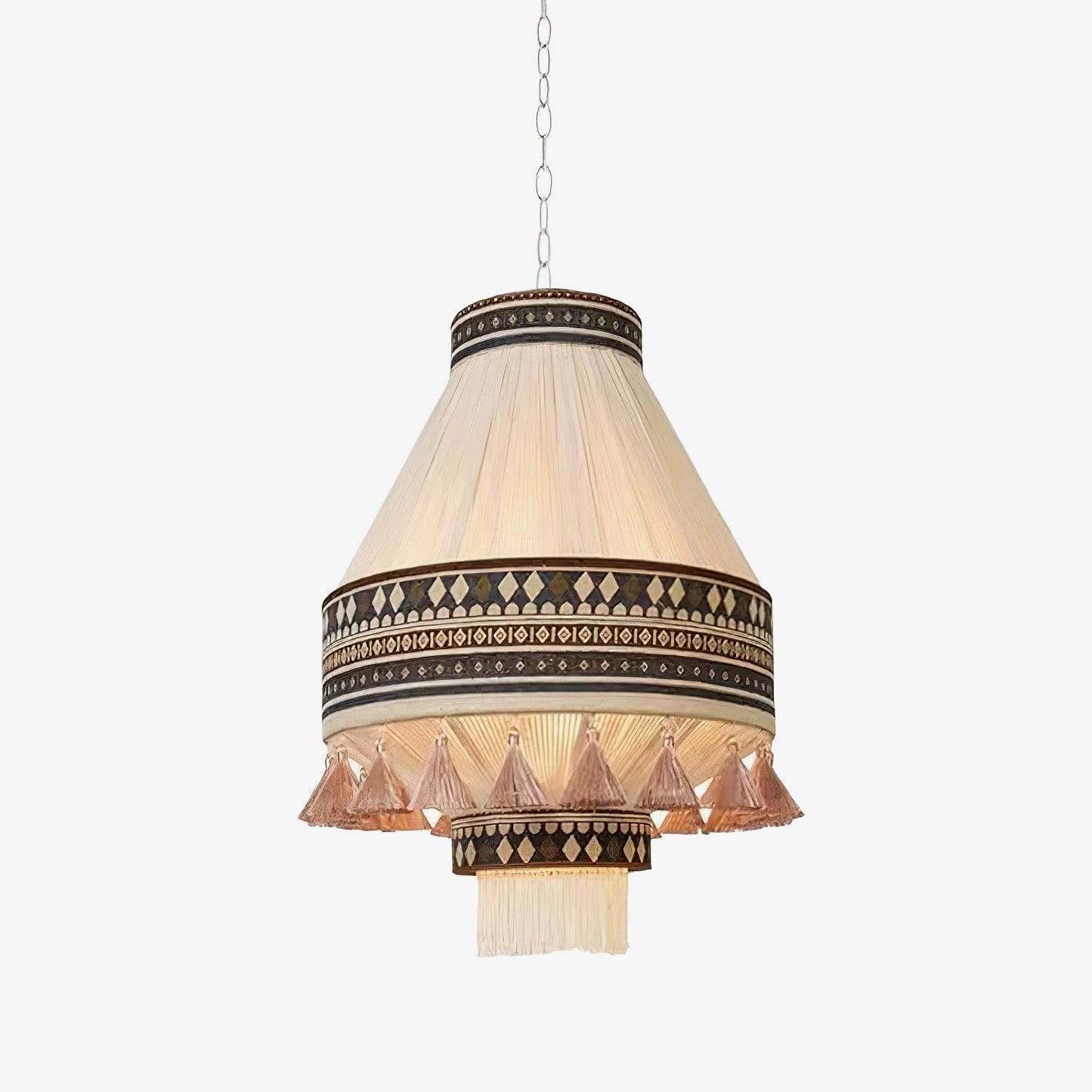 Geweven Hanglamp Verstelbare Hoogte - Juan Bohemian Lamp