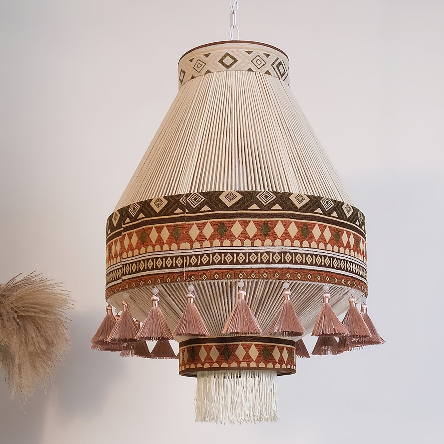 Geweven Hanglamp Verstelbare Hoogte - Juan Bohemian Lamp