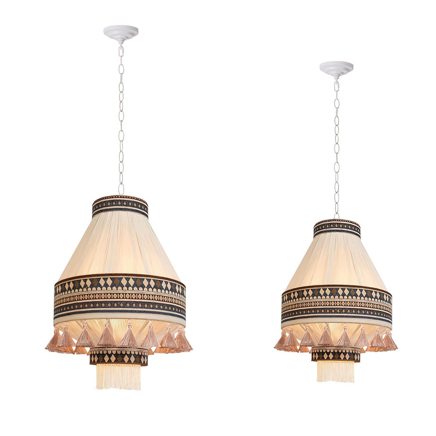 Geweven Hanglamp Verstelbare Hoogte - Juan Bohemian Lamp