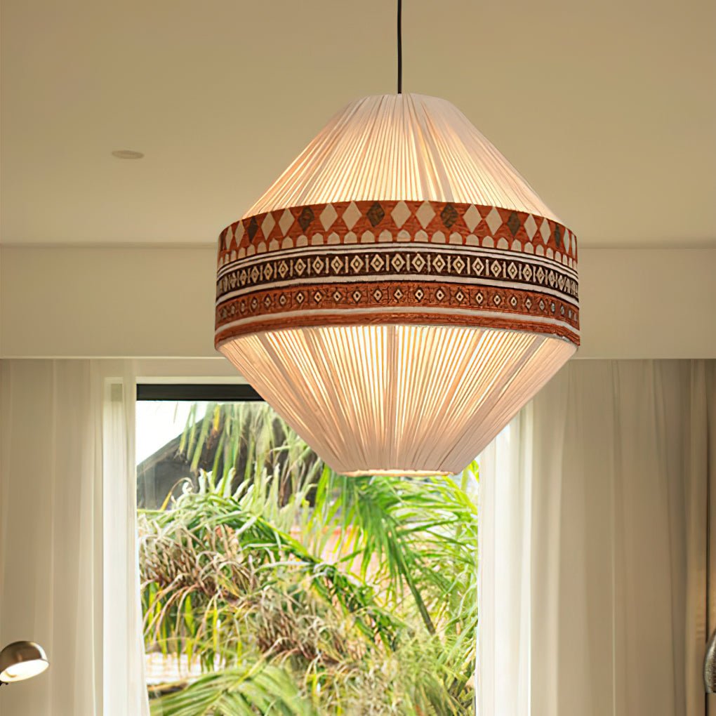 Geweven Hanglamp Verstelbare Hoogte - Juan Bohemian Lamp