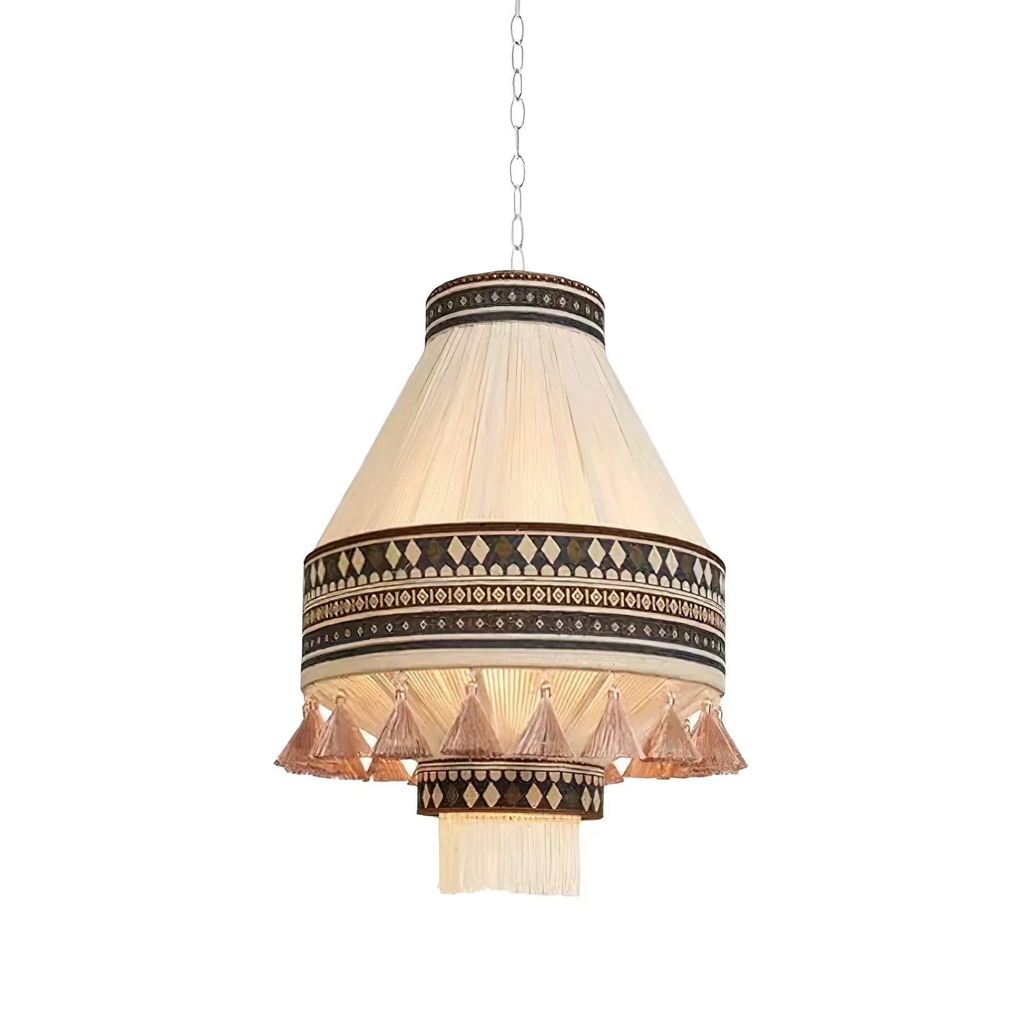 Geweven Hanglamp Verstelbare Hoogte - Juan Bohemian Lamp
