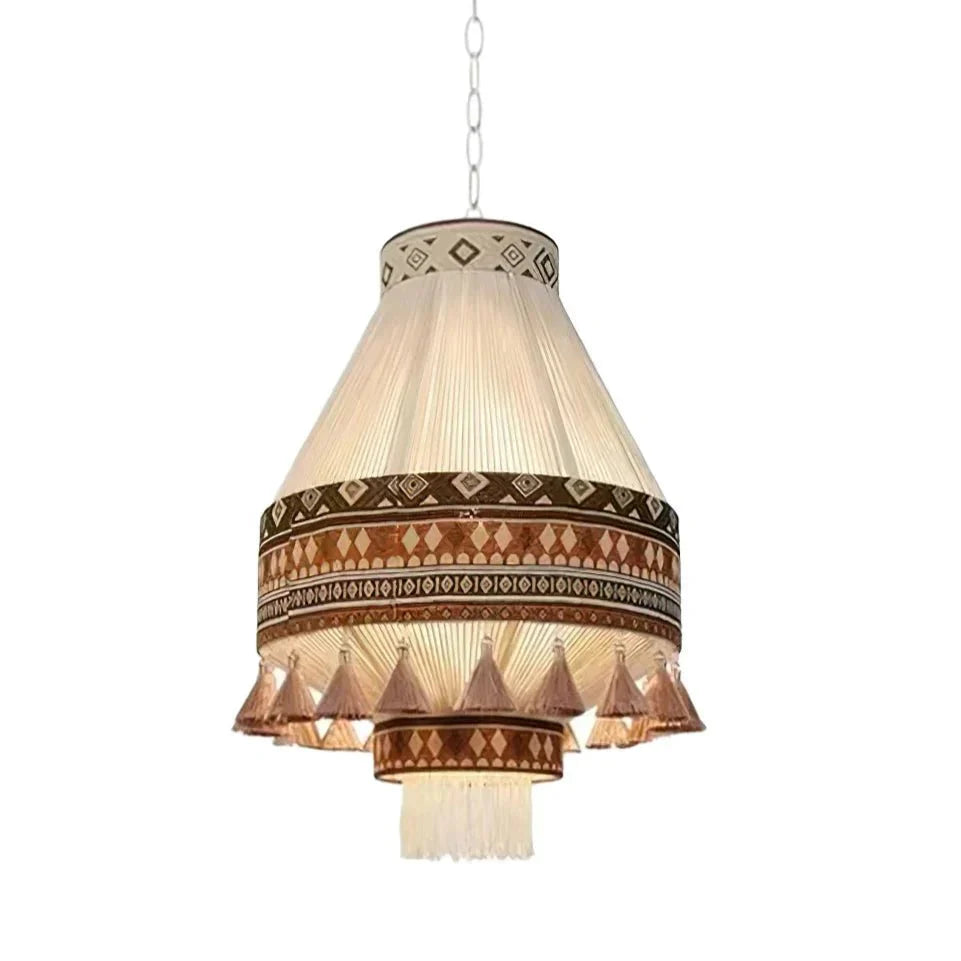 Geweven Hanglamp Verstelbare Hoogte - Juan Bohemian Lamp