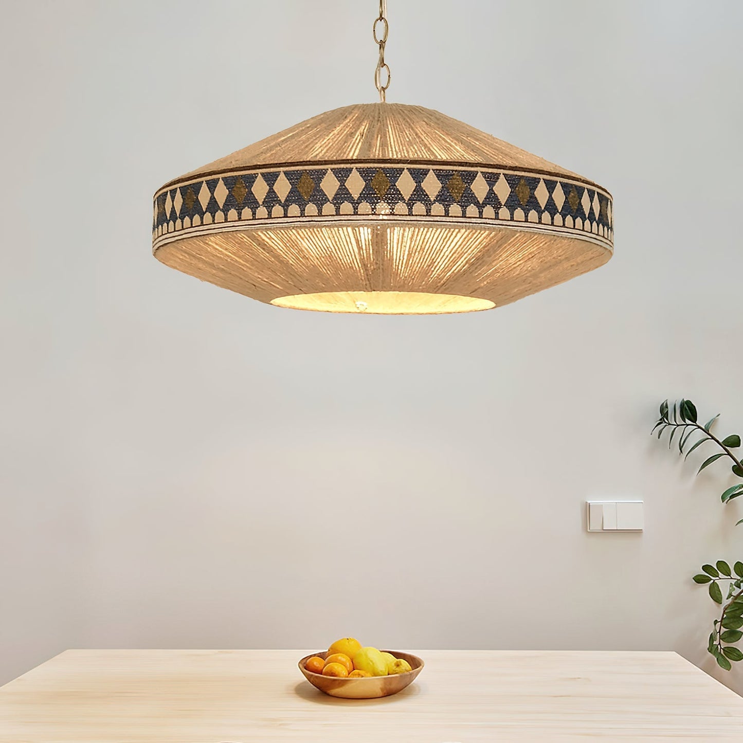 Geweven Hanglamp Verstelbare Hoogte - Juan Bohemian Lamp