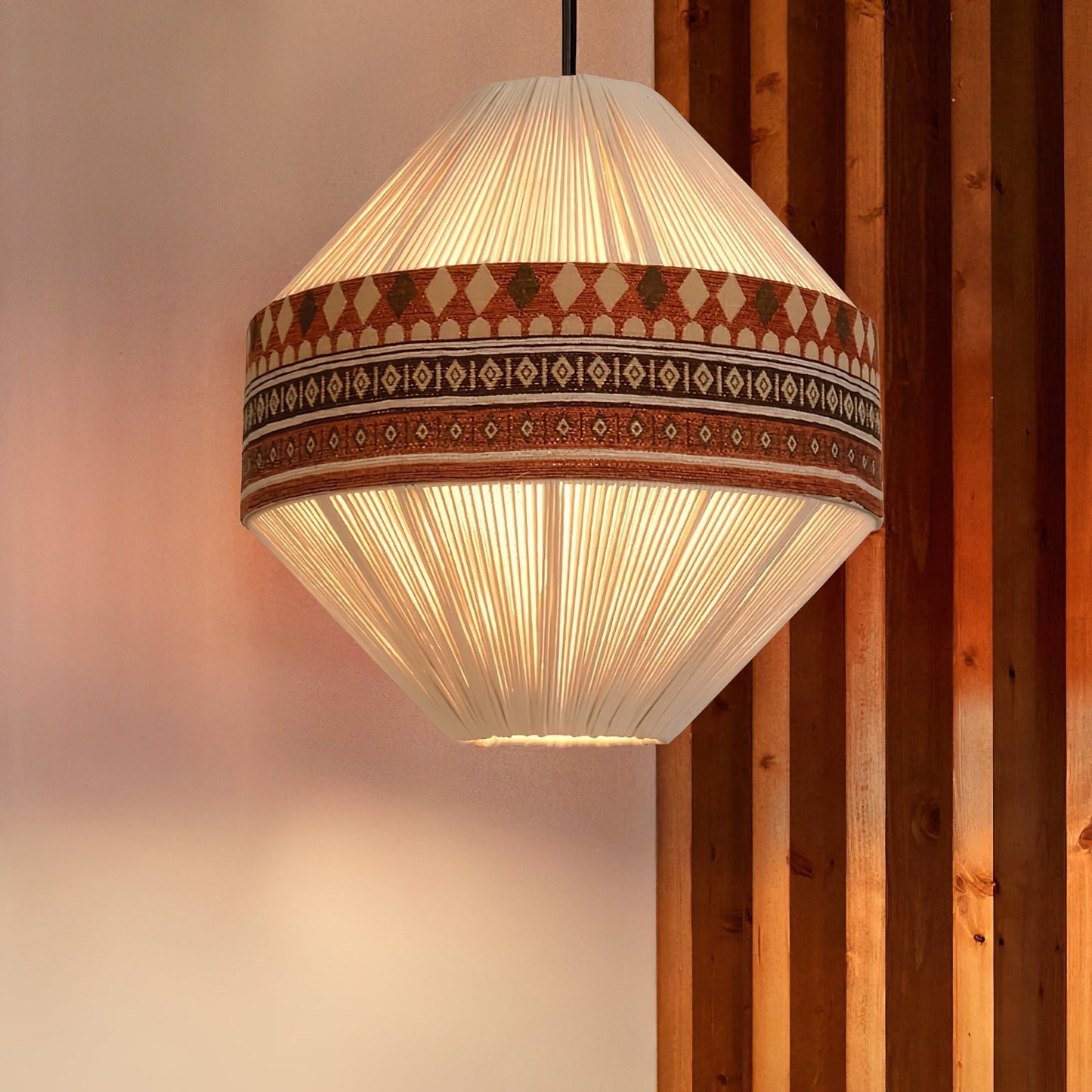 Geweven Hanglamp Verstelbare Hoogte - Juan Bohemian Lamp