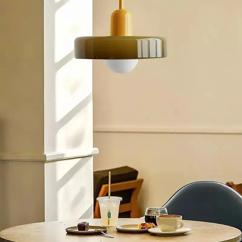 Glazen Hanglamp Verstelbare Lengte - Nicolas Artistieke Lamp