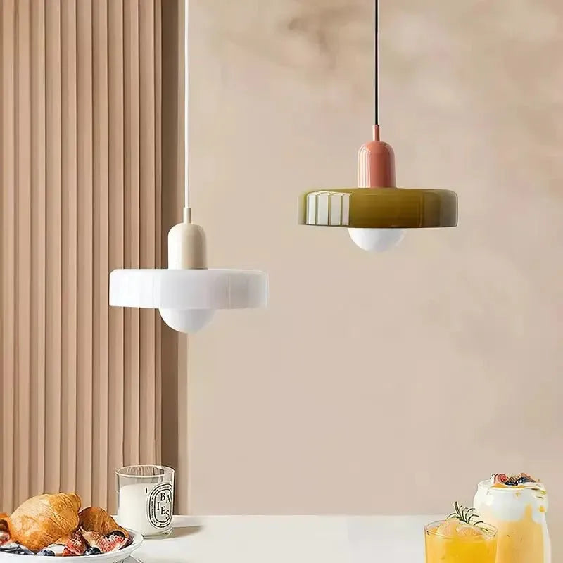 Glazen Hanglamp Verstelbare Lengte - Nicolas Artistieke Lamp