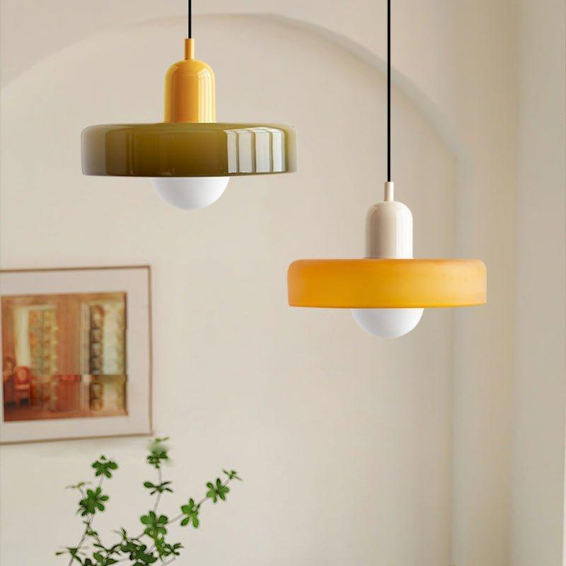 Glazen Hanglamp Verstelbare Lengte - Nicolas Artistieke Lamp
