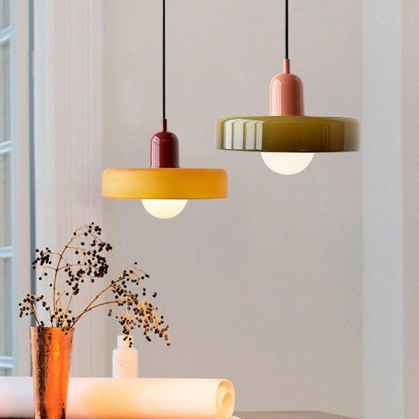 Glazen Hanglamp Verstelbare Lengte - Nicolas Artistieke Lamp