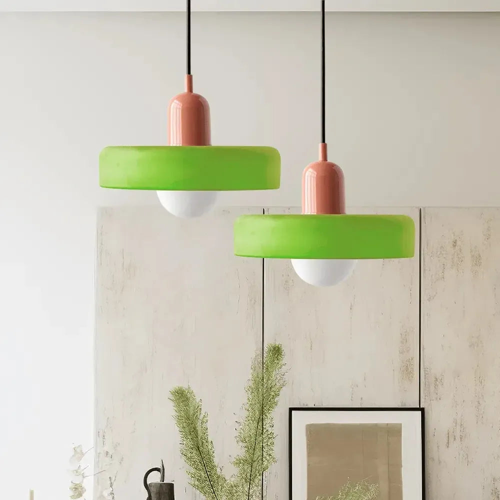 Glazen Hanglamp Verstelbare Lengte - Nicolas Artistieke Lamp