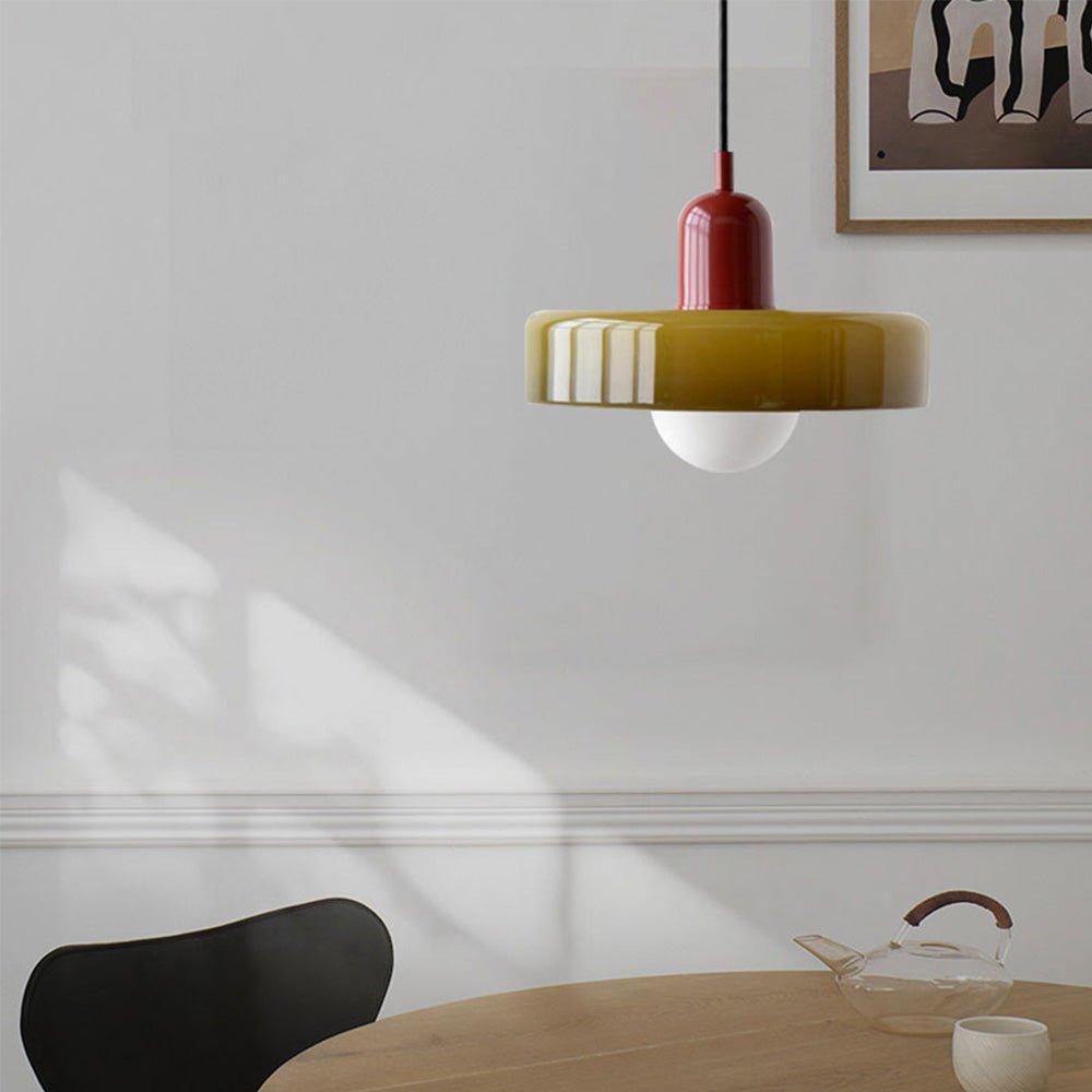 Glazen Hanglamp Verstelbare Lengte - Nicolas Artistieke Lamp