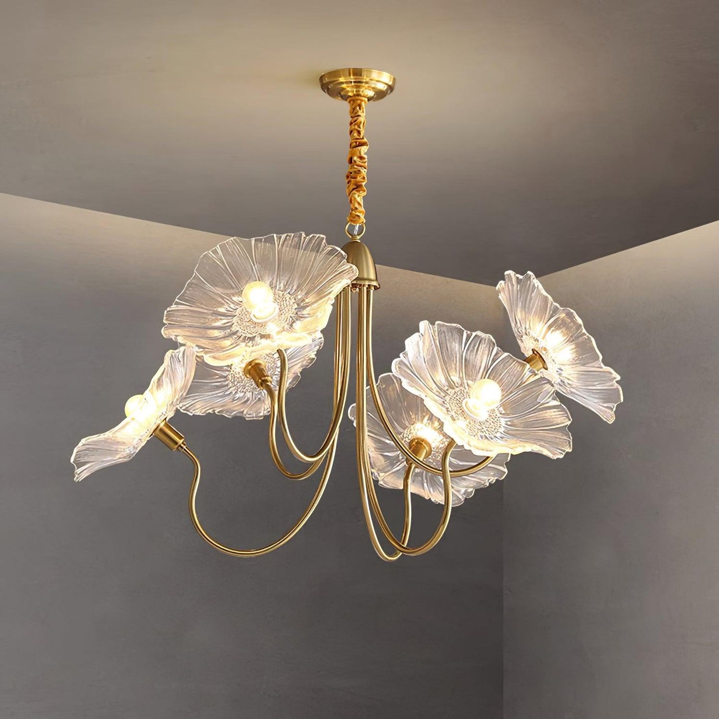 Glazen Kroonluchter Artistiek - Luxe Design Sylvie