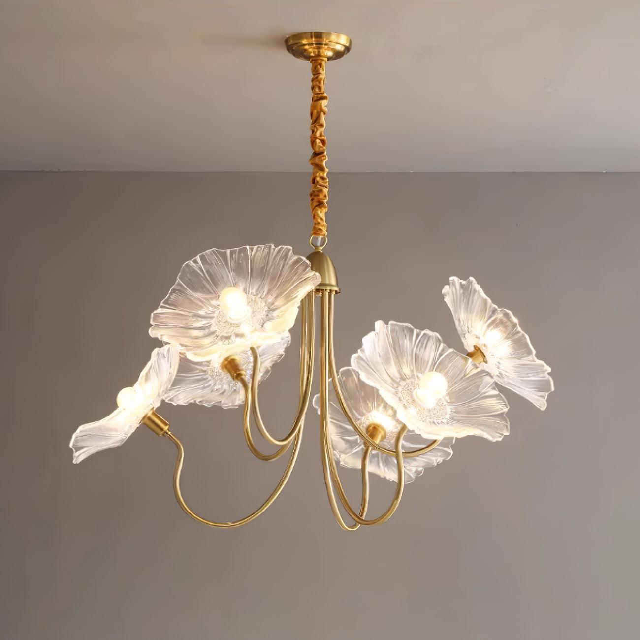 Glazen Kroonluchter Artistiek - Luxe Design Sylvie