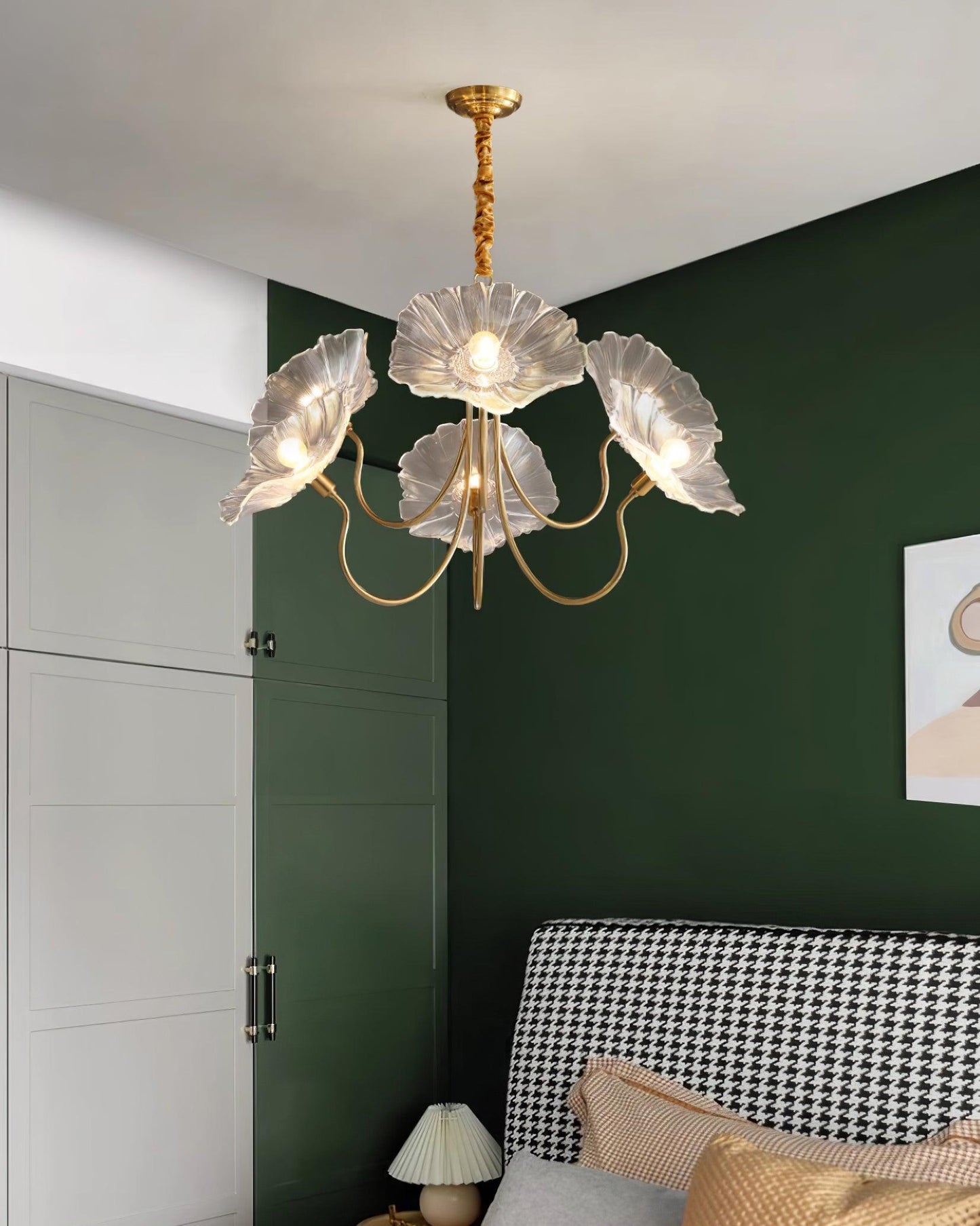 Glazen Kroonluchter Artistiek - Luxe Design Sylvie