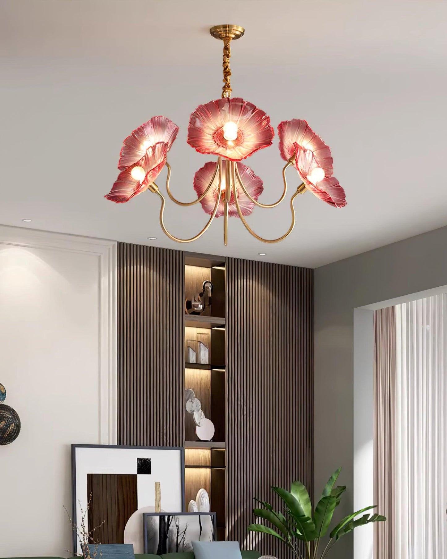 Glazen Kroonluchter Artistiek - Luxe Design Sylvie