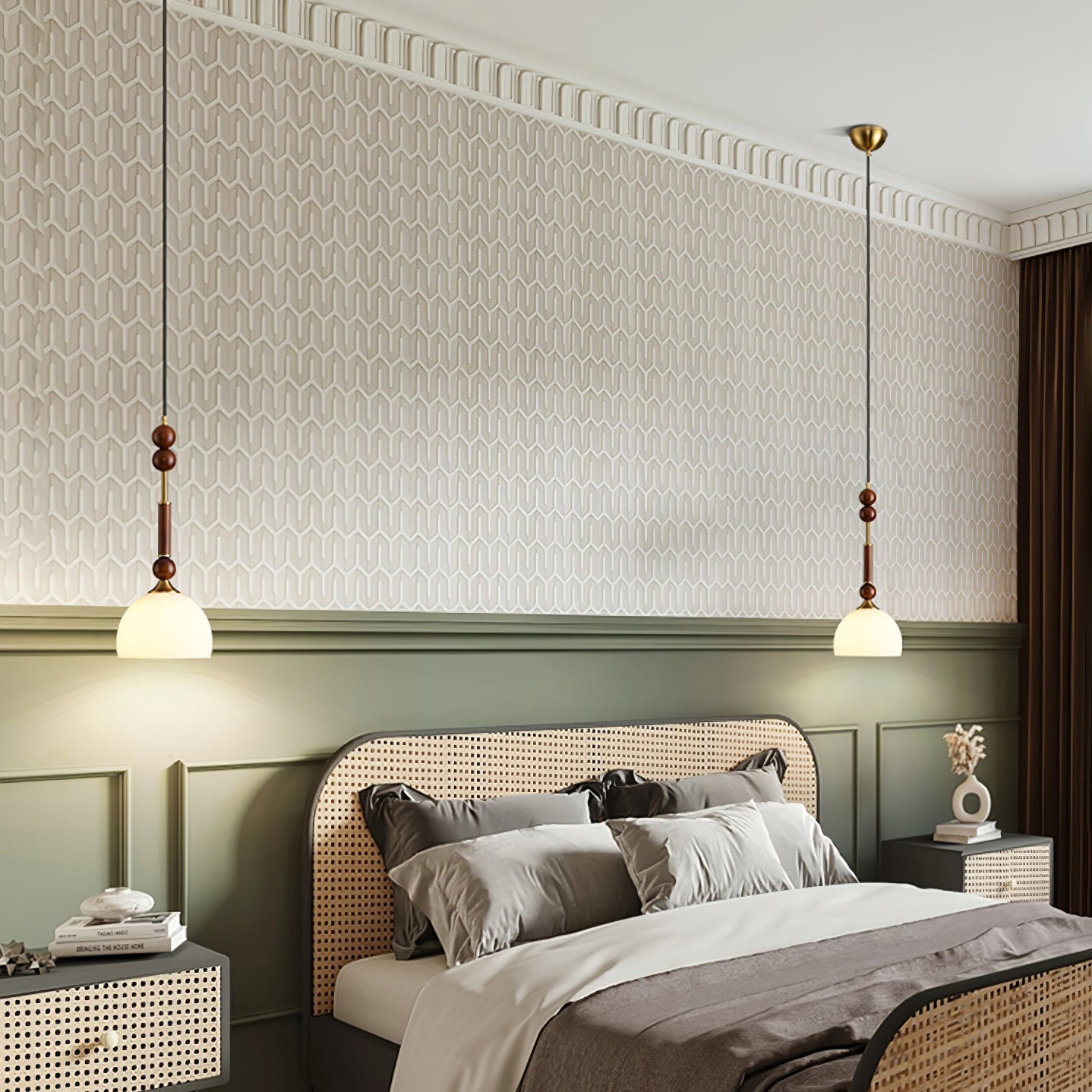Houten Hanglamp met LED - Elegante Design Jérôme