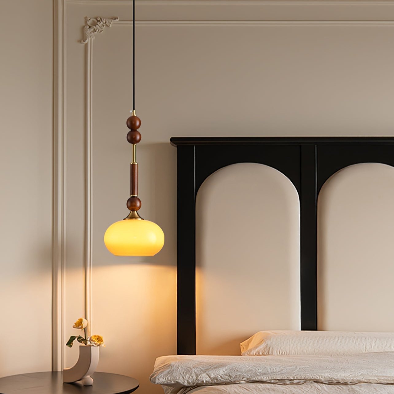 Houten Hanglamp met LED - Elegante Design Jérôme
