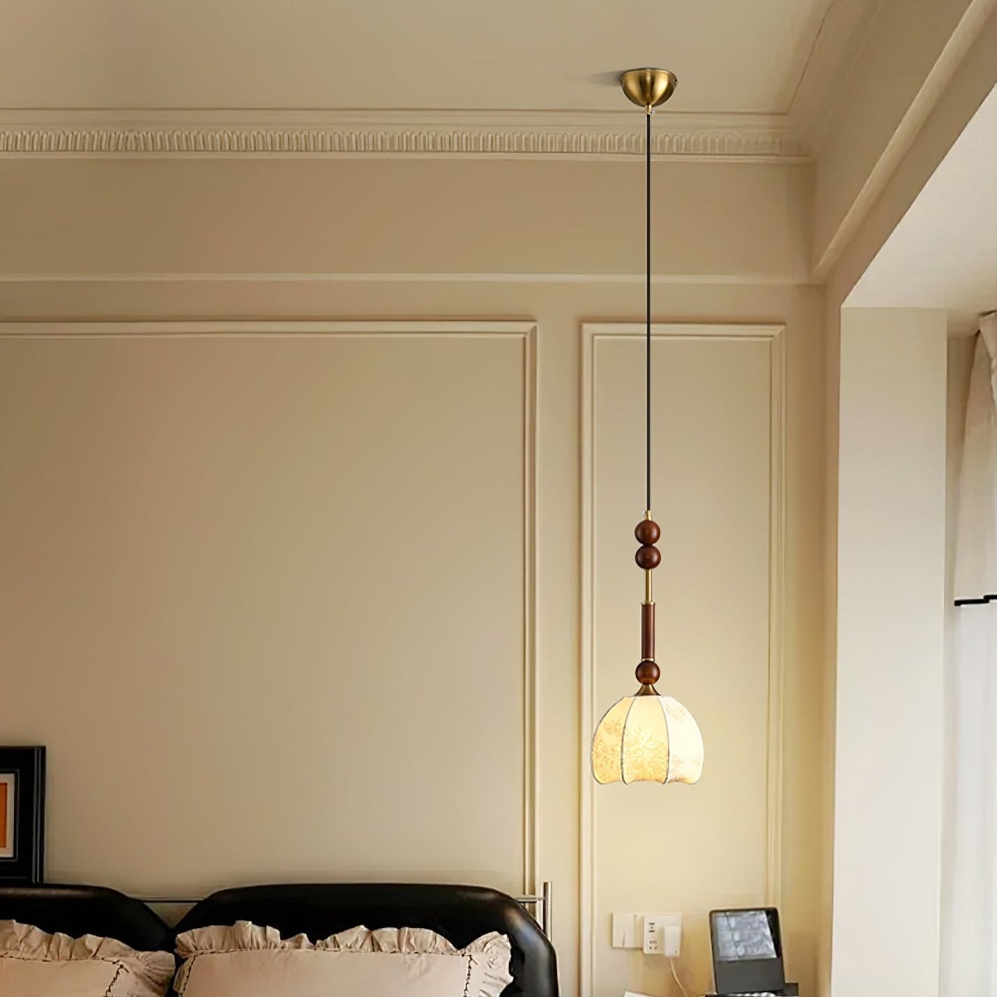 Houten Hanglamp met LED - Elegante Design Jérôme