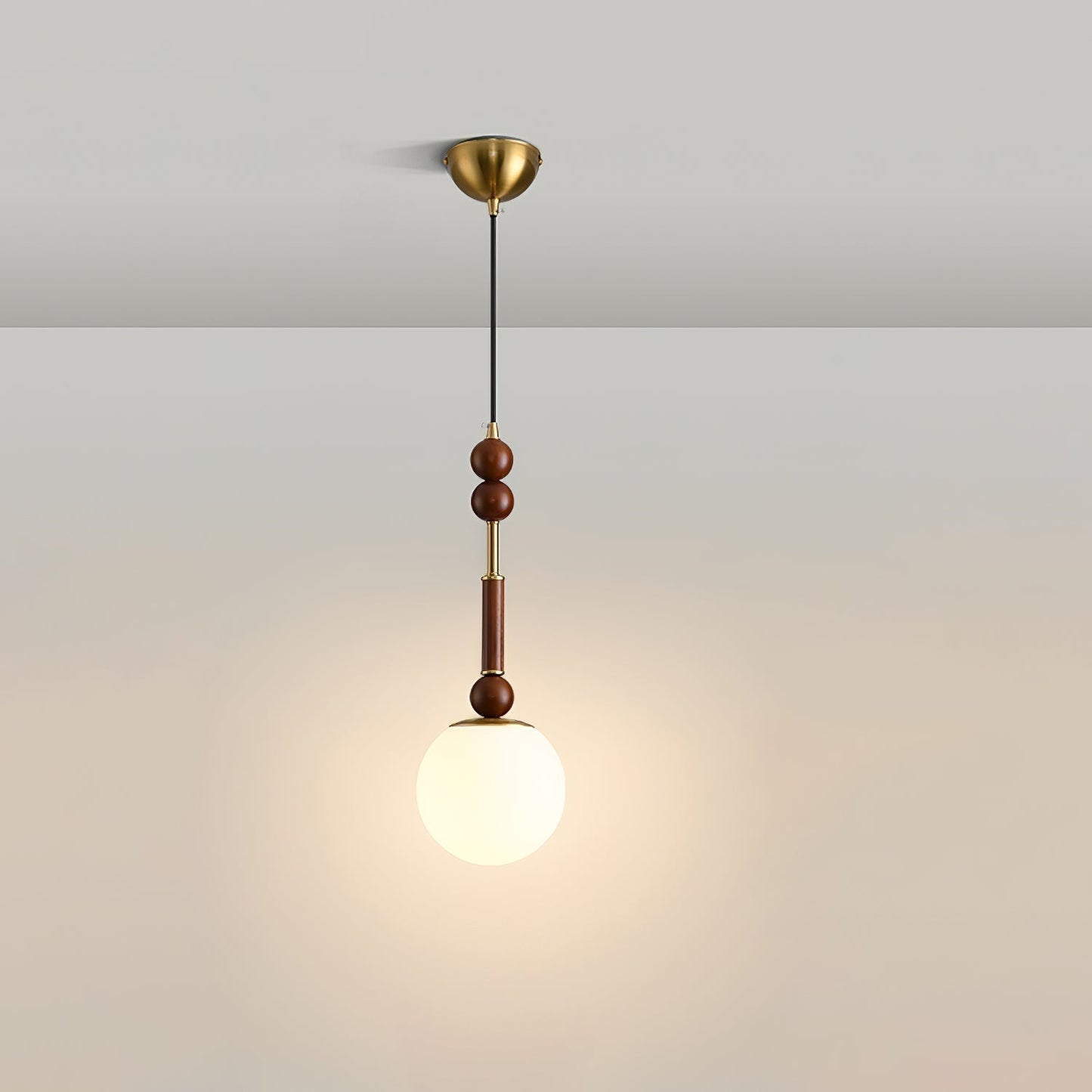 Houten Hanglamp met LED - Elegante Design Jérôme
