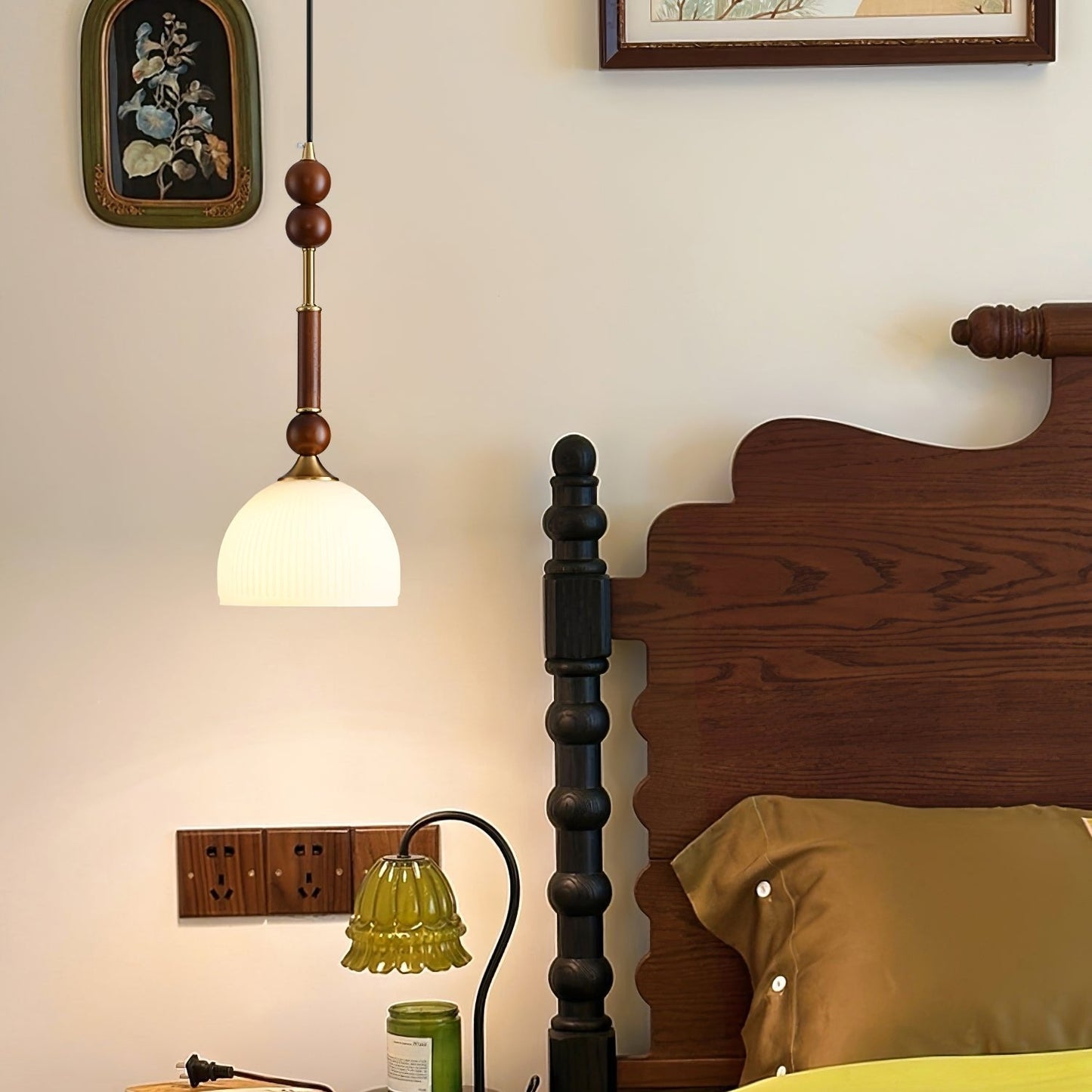 Houten Hanglamp met LED - Elegante Design Jérôme