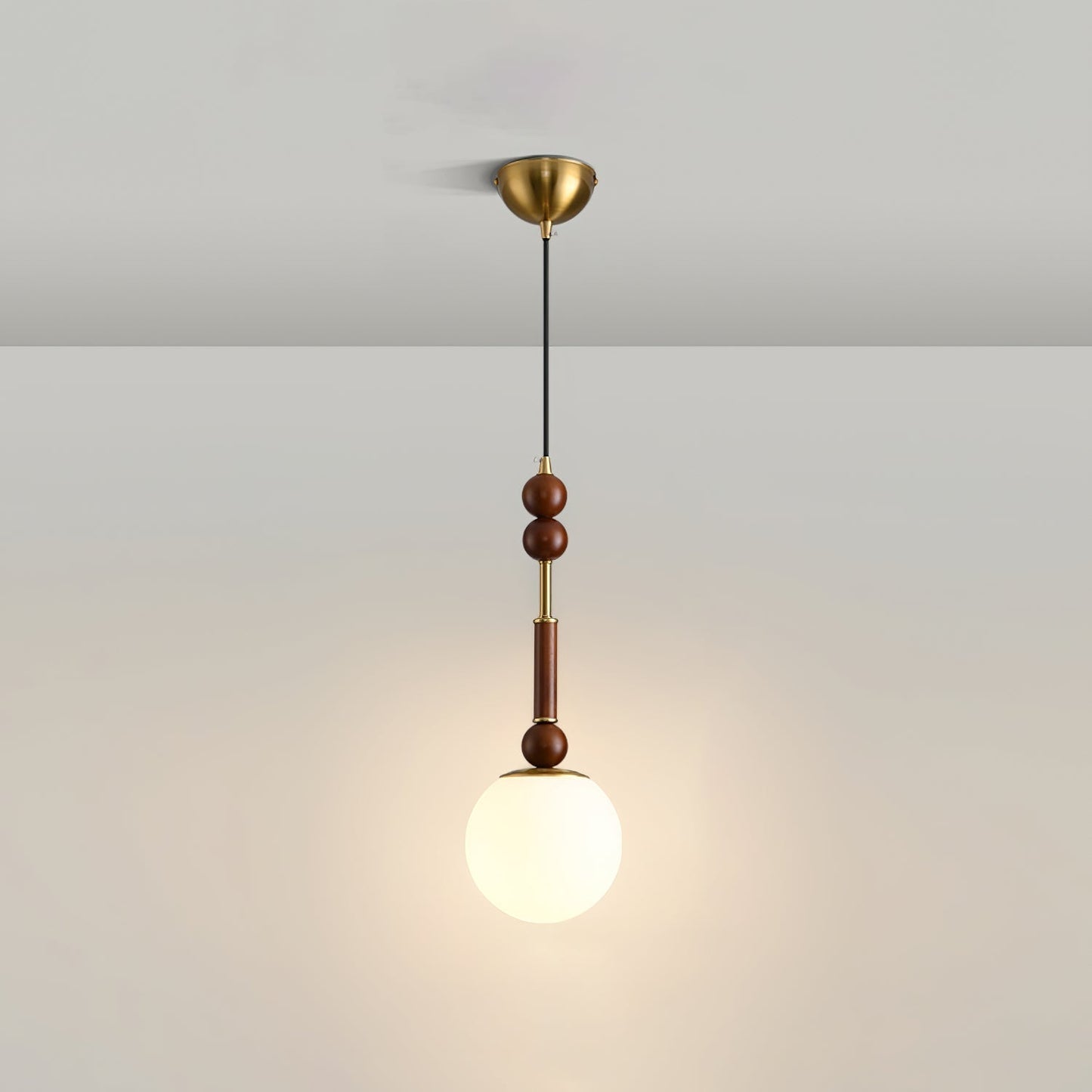 Houten Hanglamp met LED - Elegante Design Jérôme