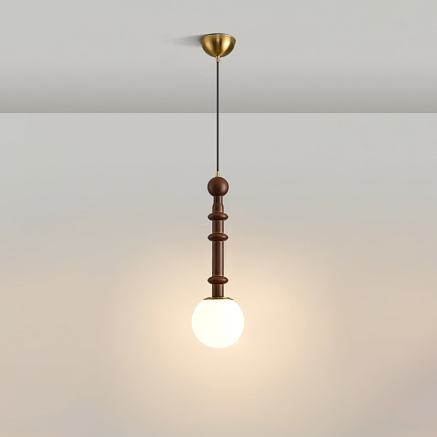 Houten Hanglamp met LED - Elegante Design Jérôme