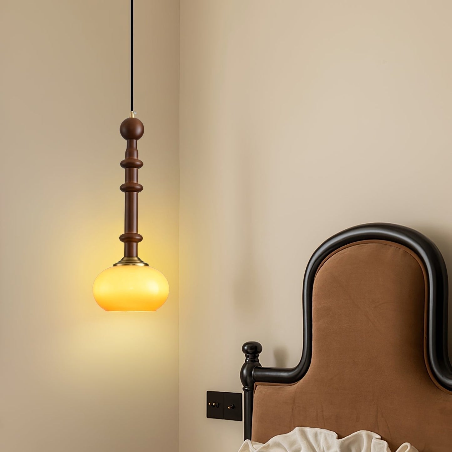 Houten Hanglamp met LED - Elegante Design Jérôme