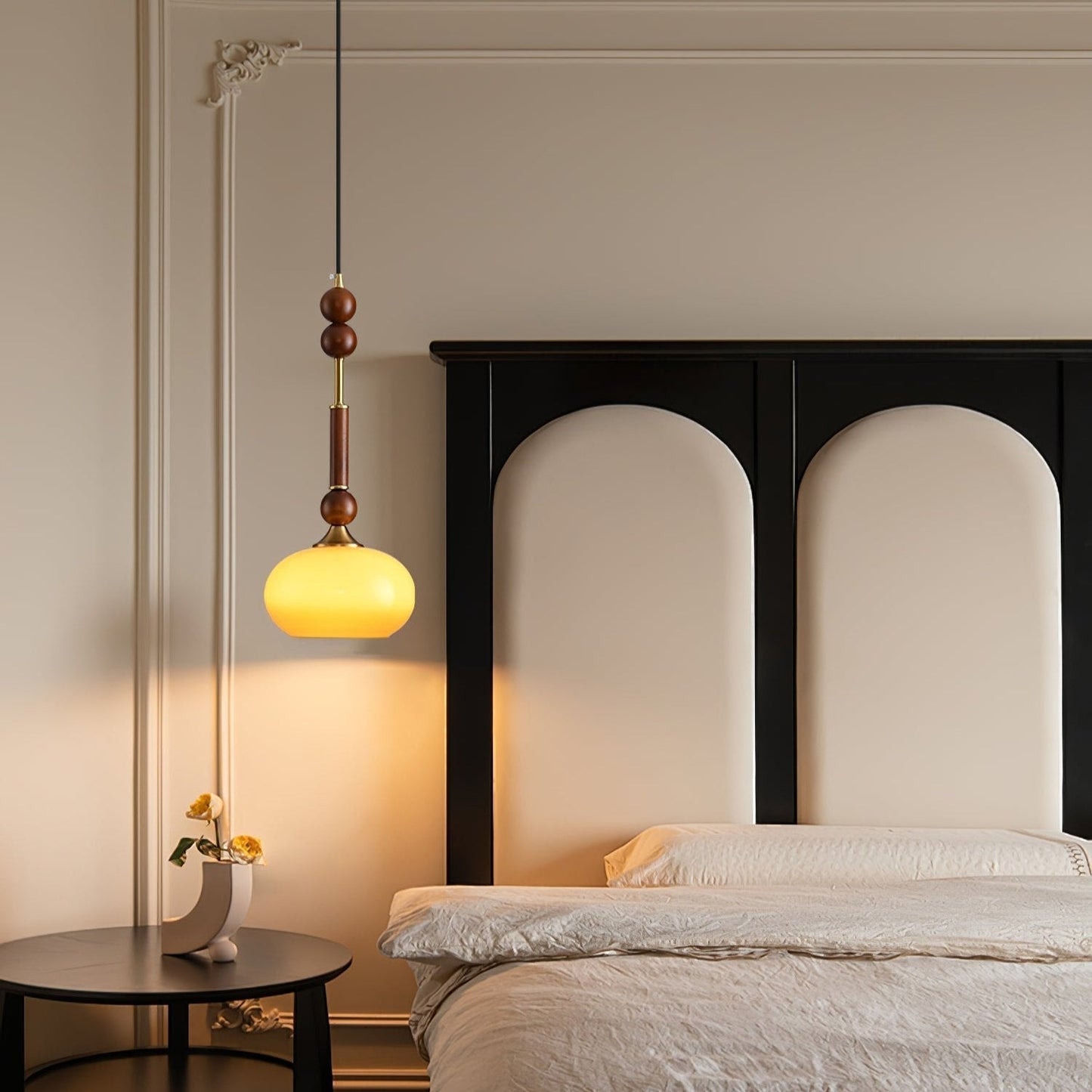 Houten Hanglamp met LED - Elegante Design Jérôme