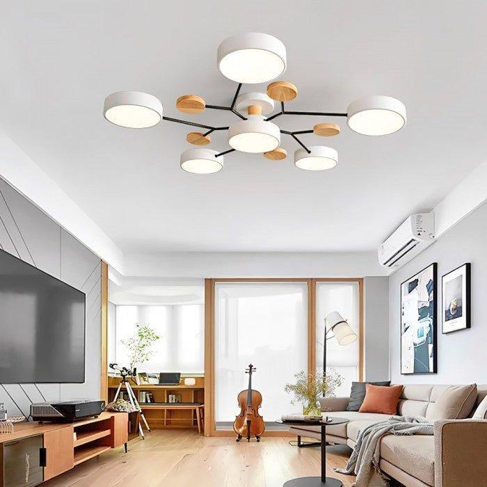 Houten LED Plafondlamp - Noémie Nordic Design
