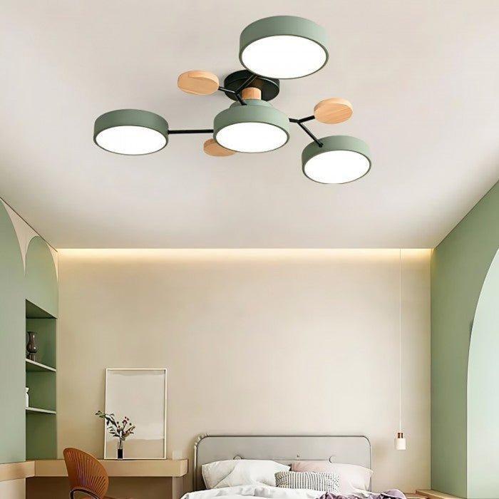 Houten LED Plafondlamp - Noémie Nordic Design