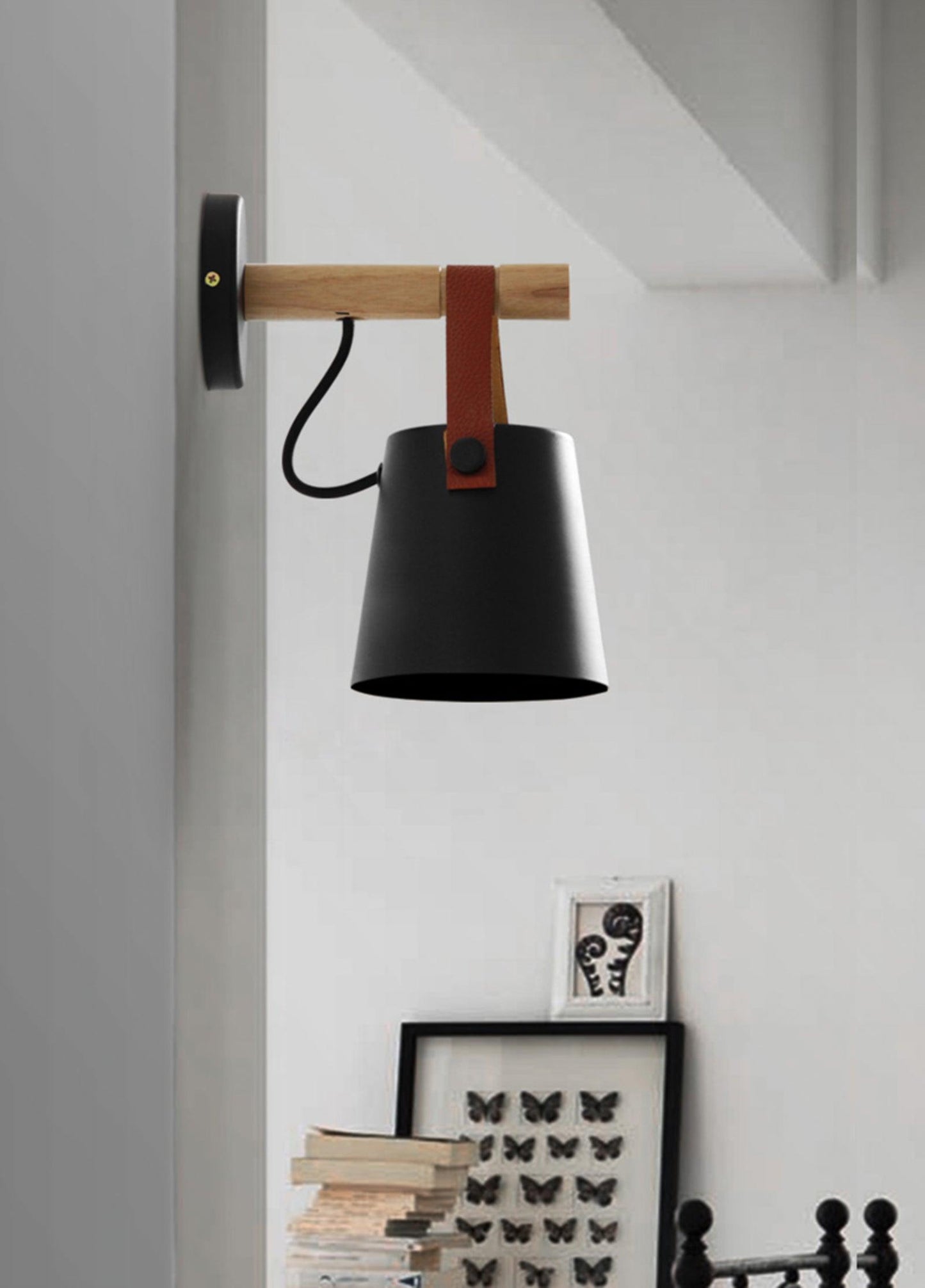 Houten Wandlamp met LED - Scandinavische Nazzareno Design