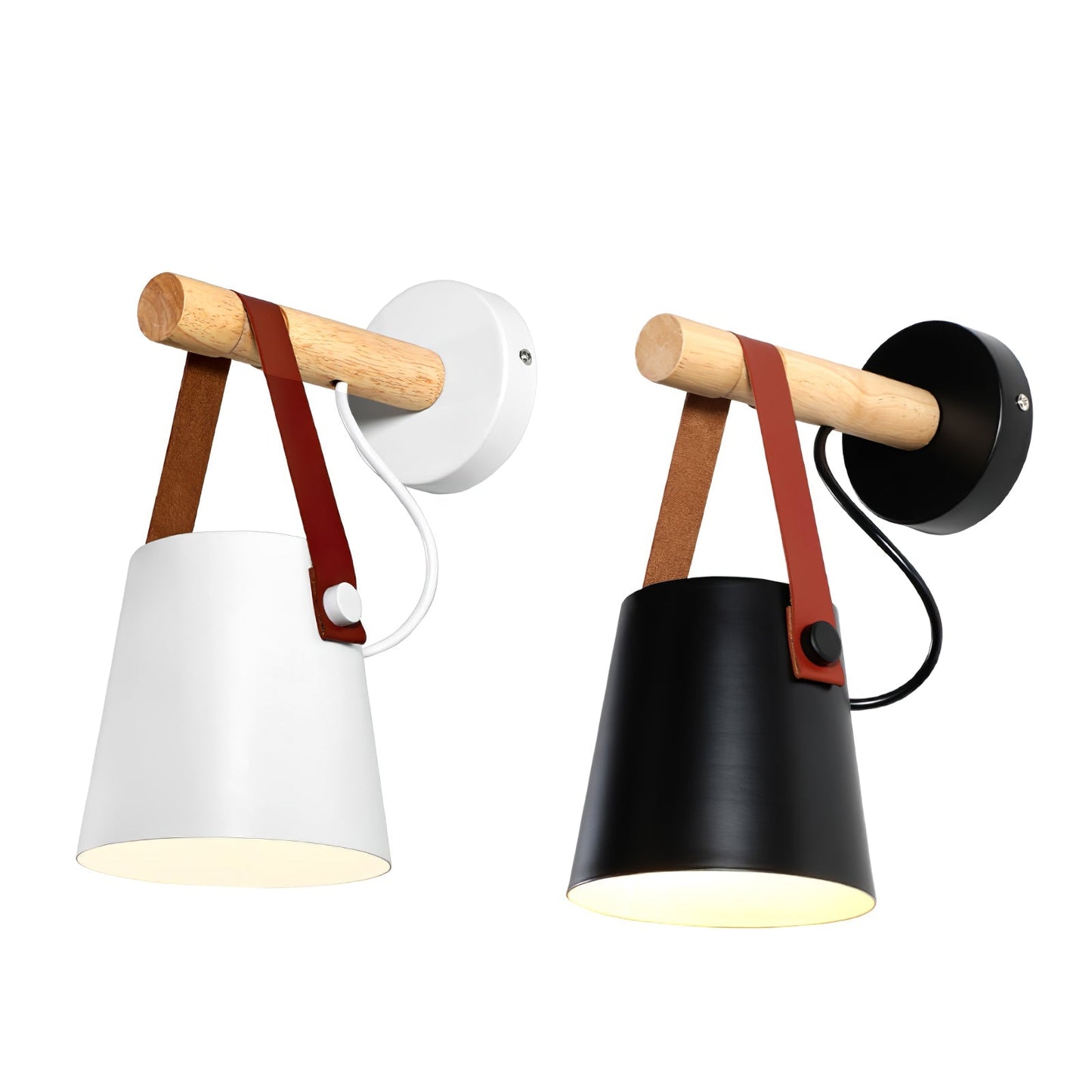 Houten Wandlamp met LED - Scandinavische Nazzareno Design