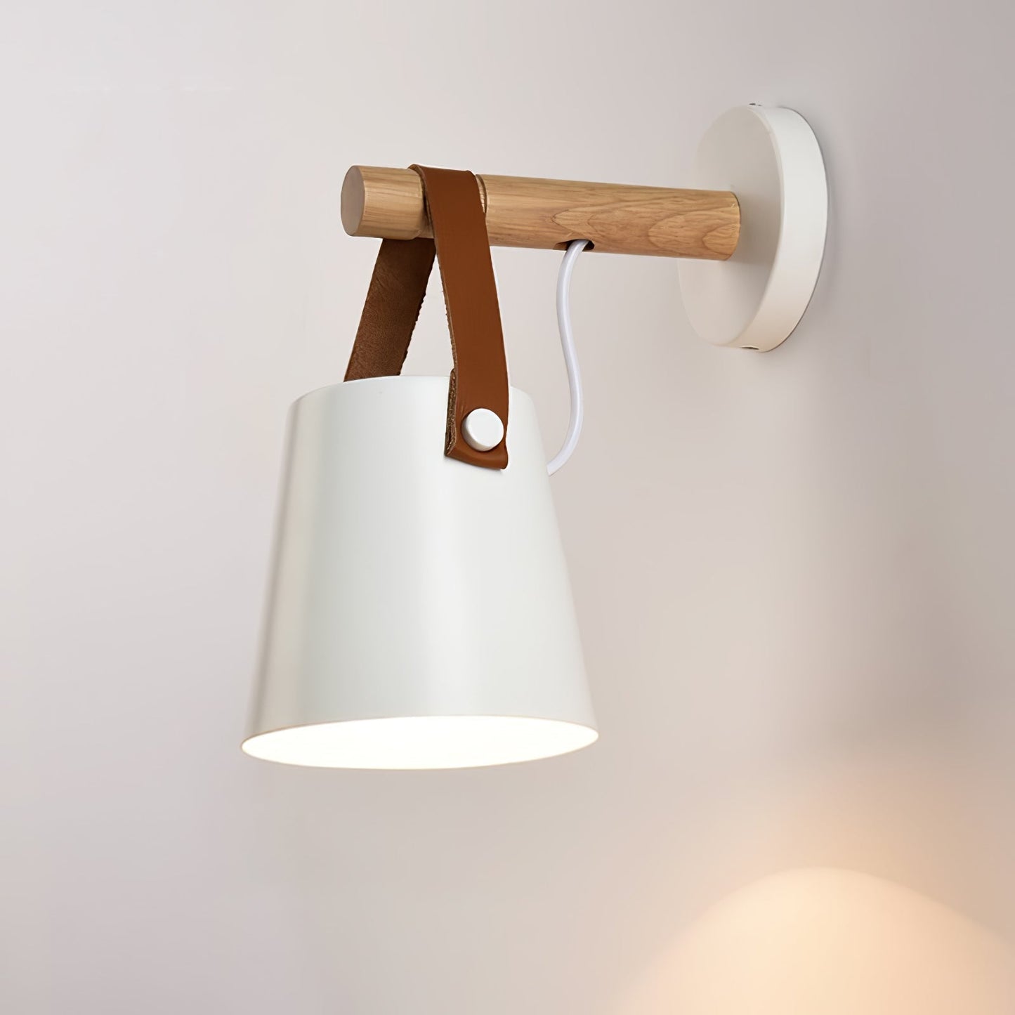 Houten Wandlamp met LED - Scandinavische Nazzareno Design