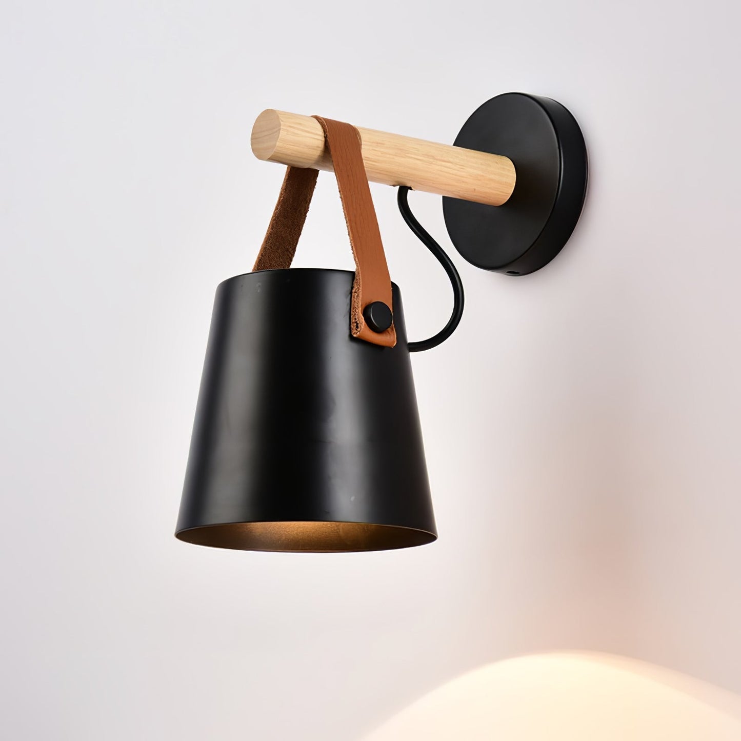 Houten Wandlamp met LED - Scandinavische Nazzareno Design
