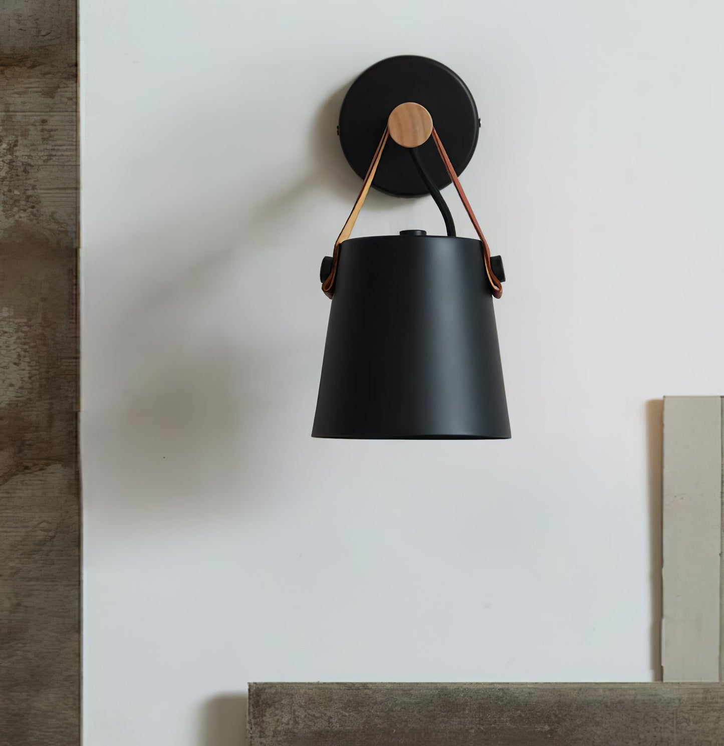 Houten Wandlamp met LED - Scandinavische Nazzareno Design