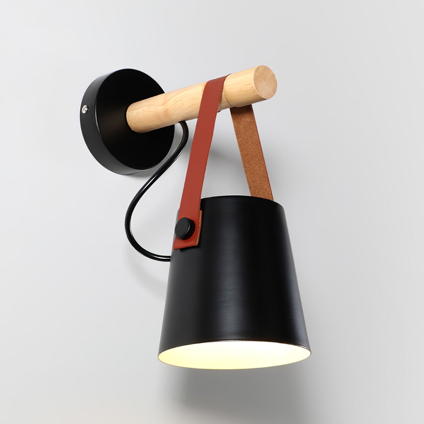 Houten Wandlamp met LED - Scandinavische Nazzareno Design