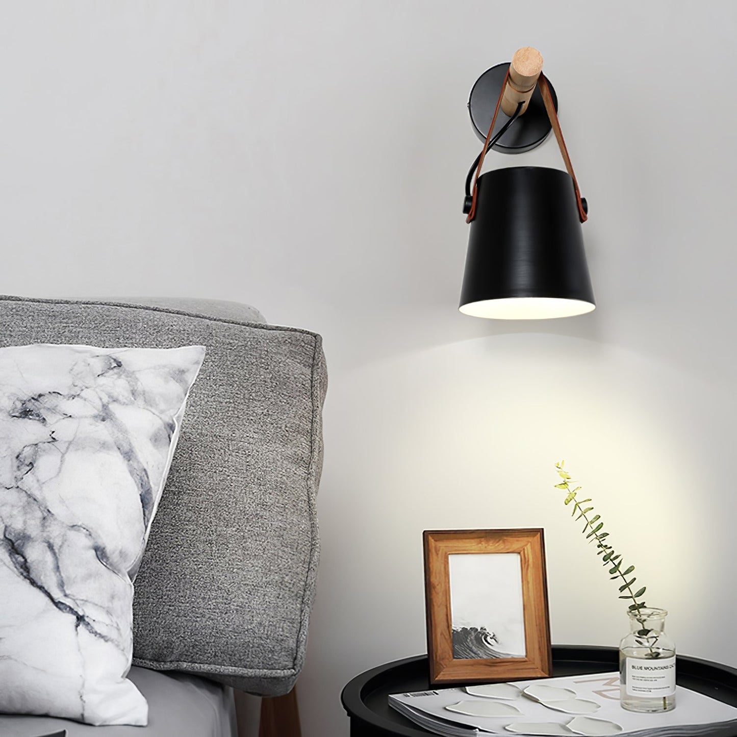 Houten Wandlamp met LED - Scandinavische Nazzareno Design